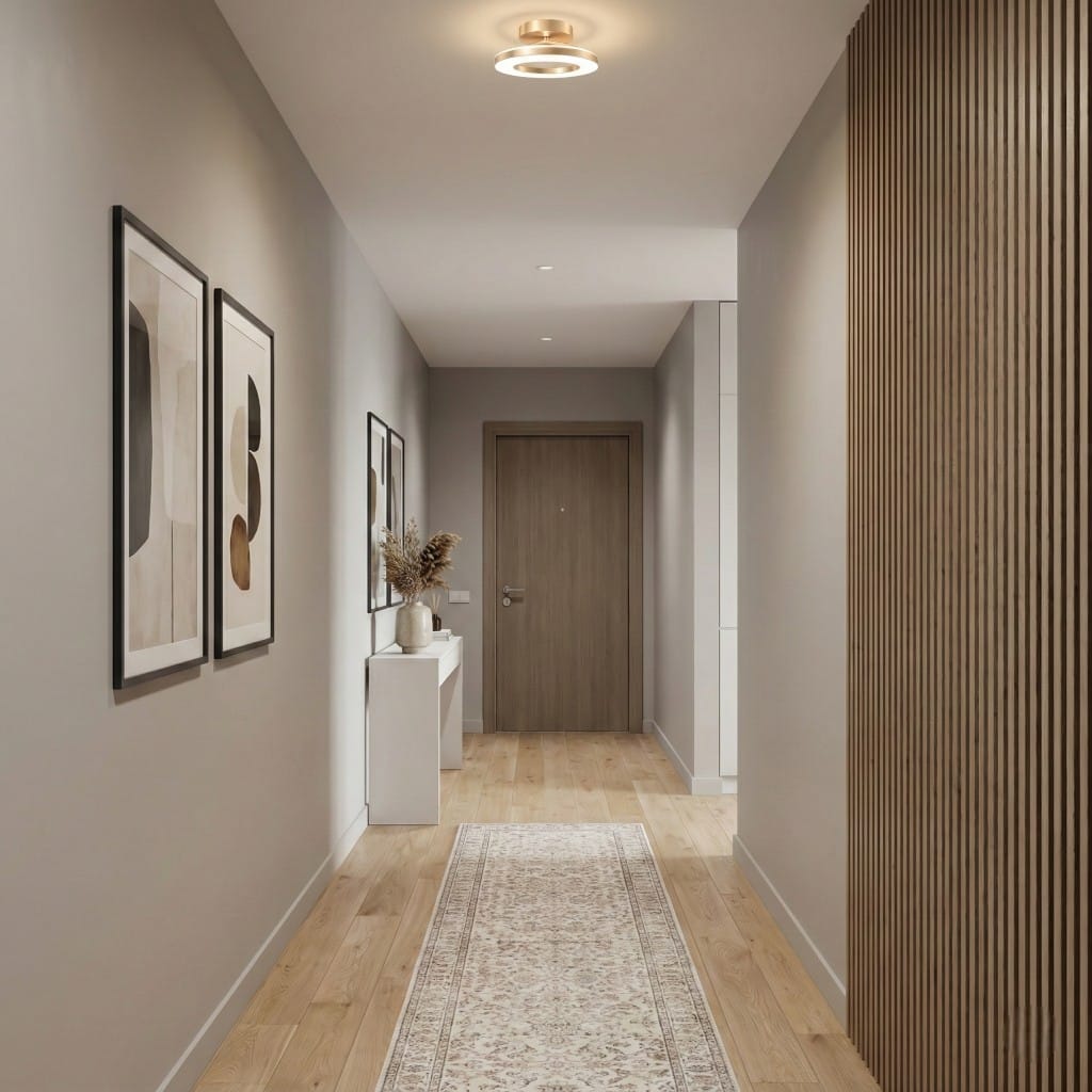 Floating Halo Semi Flush Mount Ceiling Light Boldenn