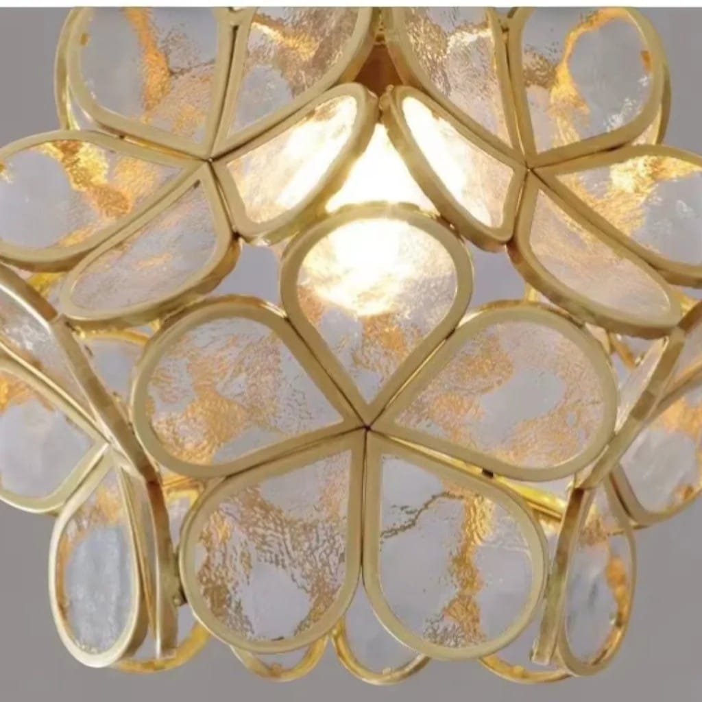 Flora Flower Stained Glass Pendant Light Boldenn