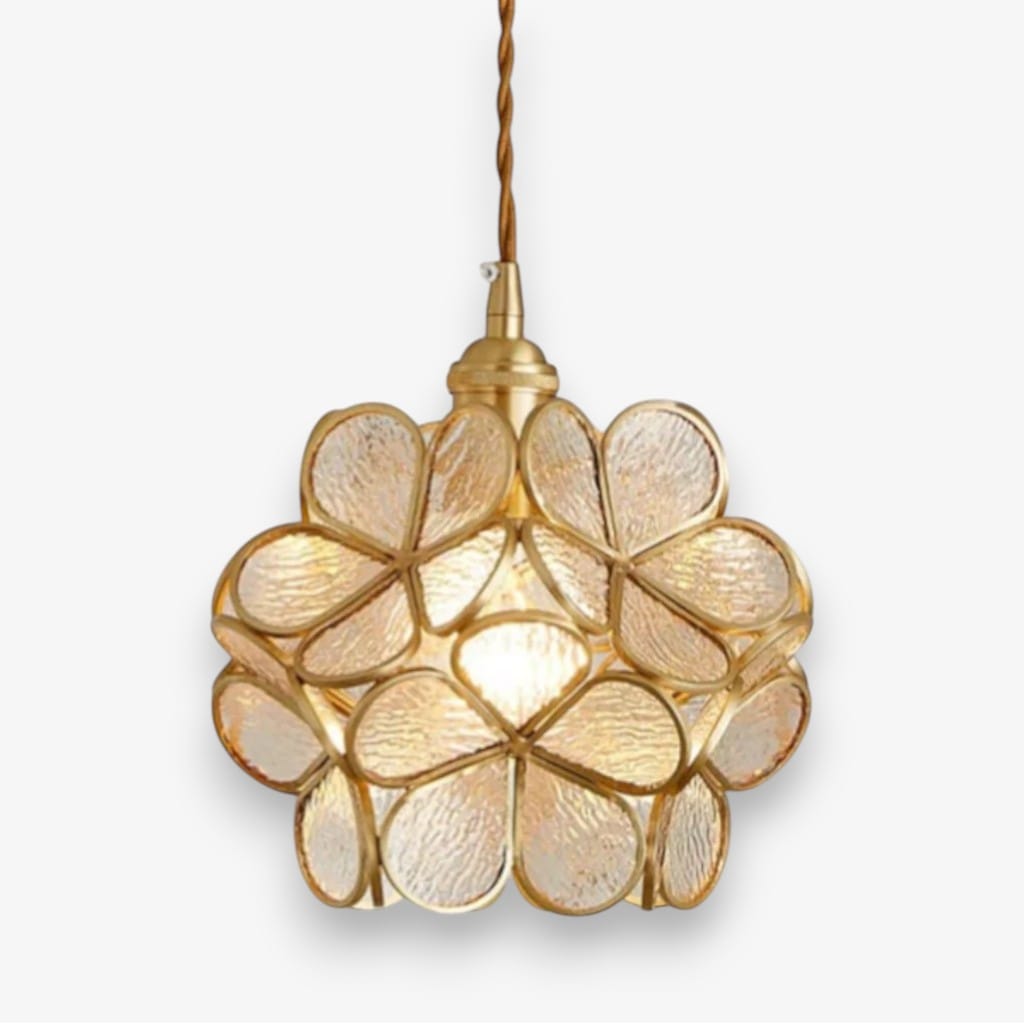 Flora Flower Stained Glass Pendant Light Boldenn