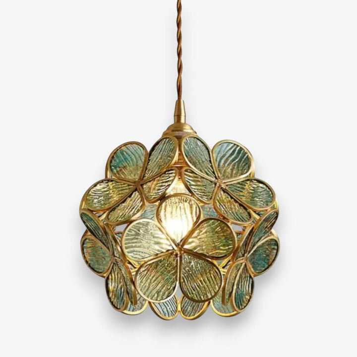 Flora Flower Stained Glass Pendant Light Boldenn