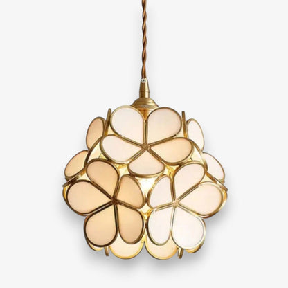 Flora Flower Stained Glass Pendant Light Boldenn