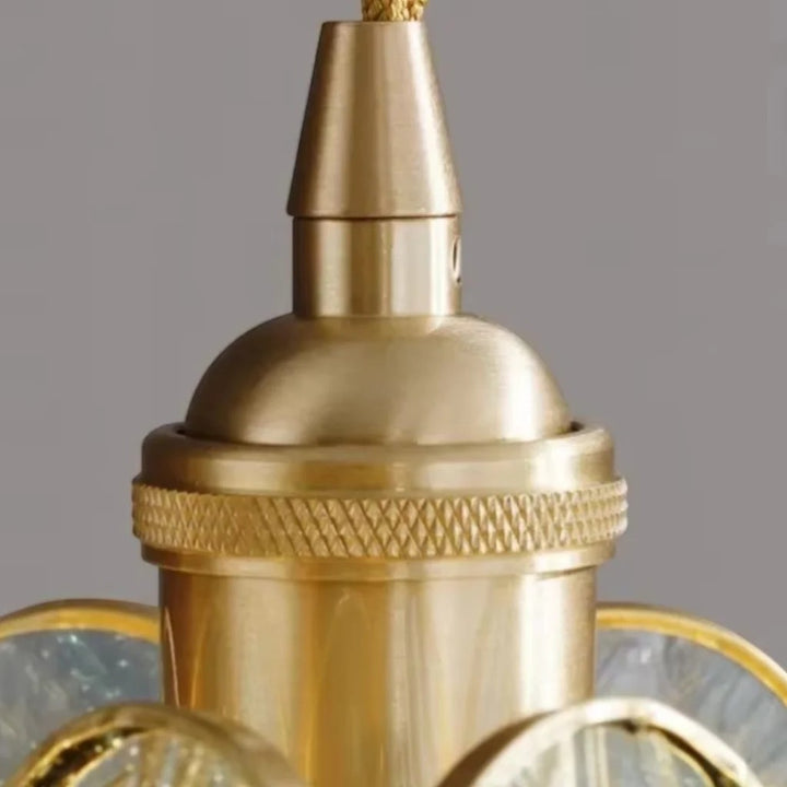 Flora Flower Stained Glass Pendant Light