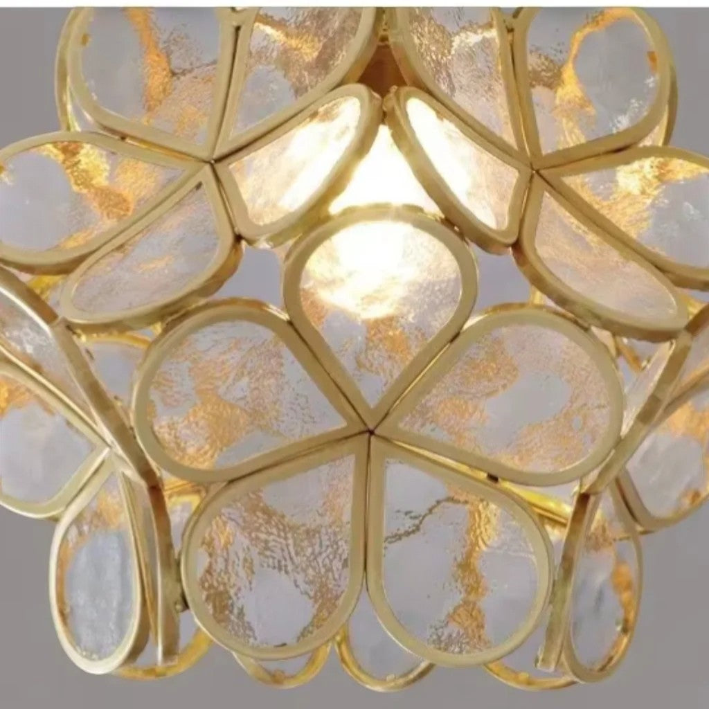 Flora Flower Stained Glass Pendant Light