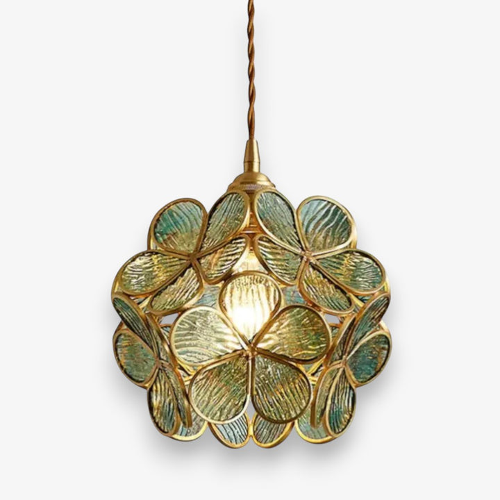 Flora Flower Stained Glass Pendant Light