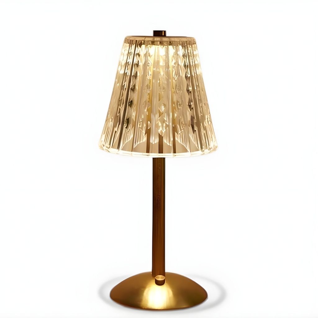 Golden Crystal Dining Table Light
