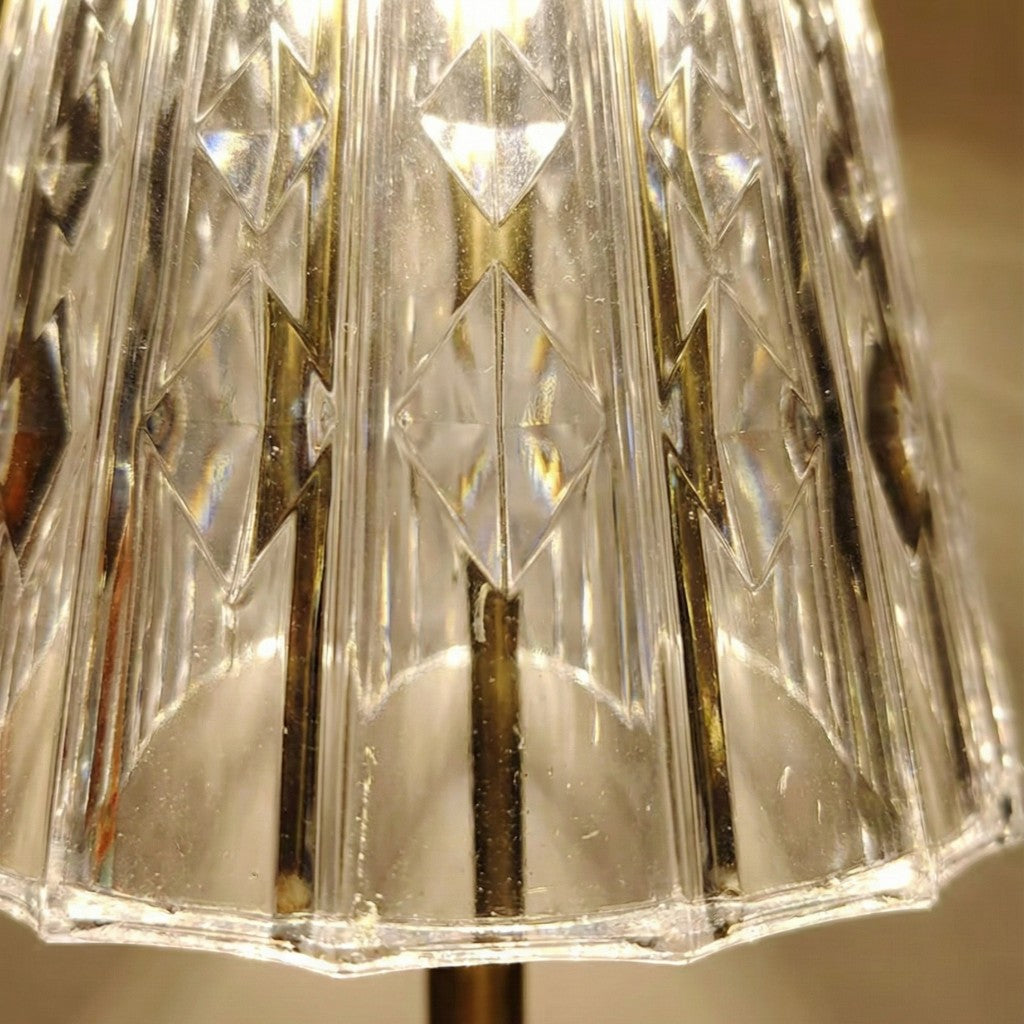 Golden Crystal Dining Table Light