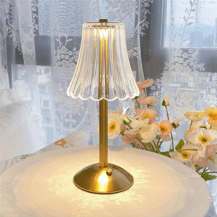 Golden Crystal Dining Table Light