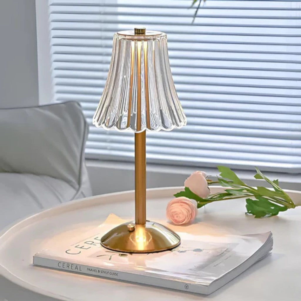 Golden Crystal Dining Table Light