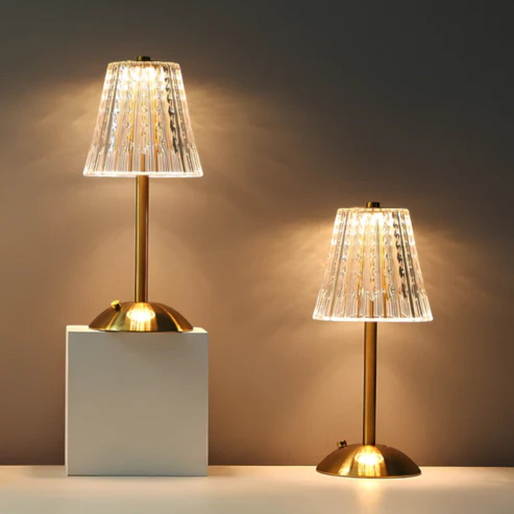Golden Crystal Dining Table Light