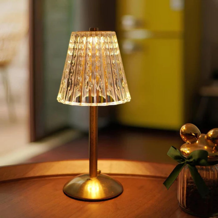 Golden Crystal Dining Table Light