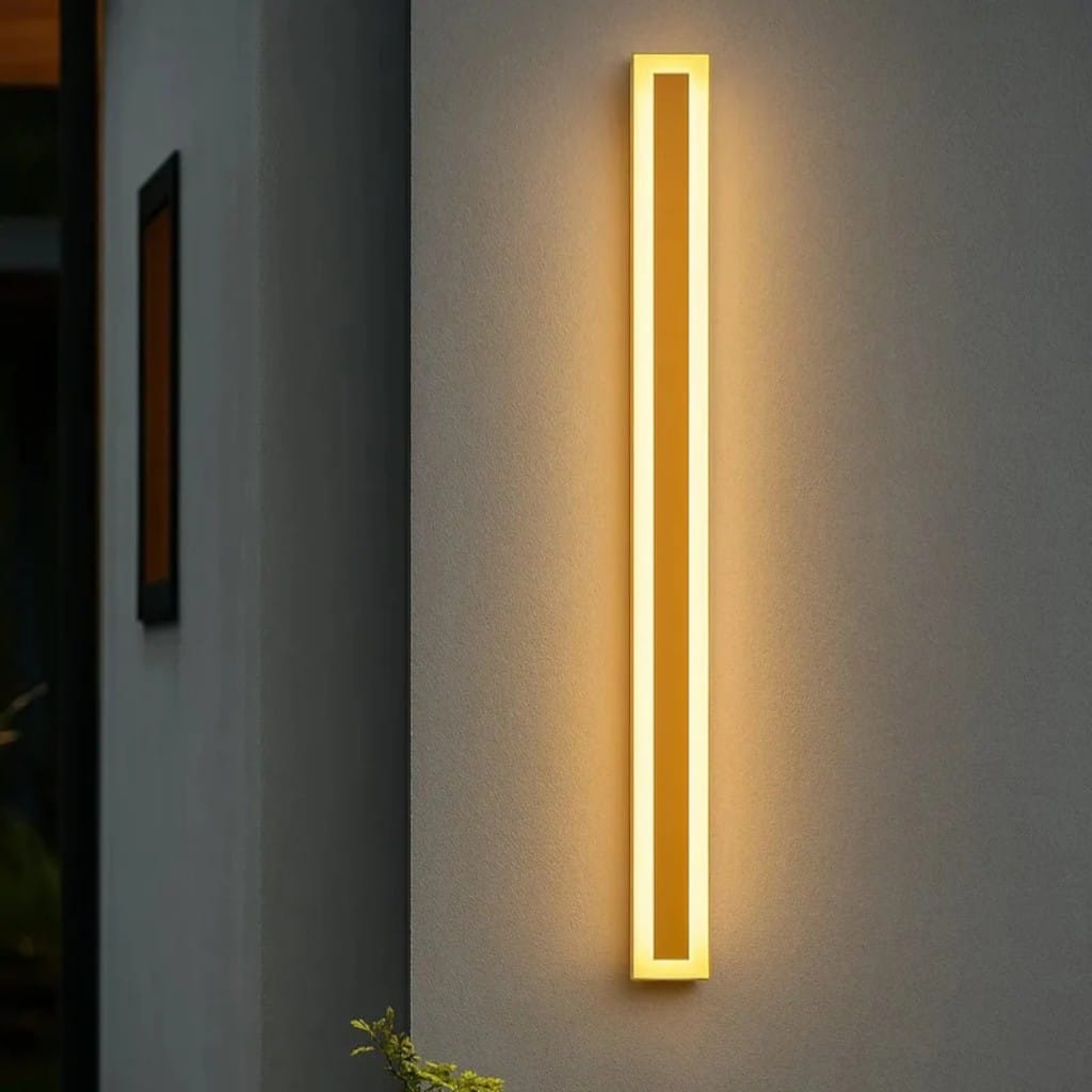 Golden Weather-Resistant LED External Wall Lights - IP65 Rating Boldenn