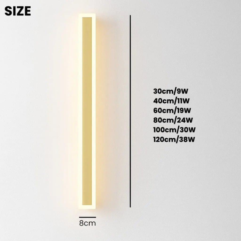 Golden Weather-Resistant LED External Wall Lights - IP65 Rating Boldenn