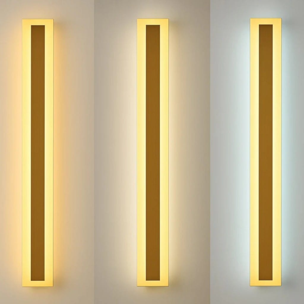 Golden Weather-Resistant LED External Wall Lights - IP65 Rating Boldenn