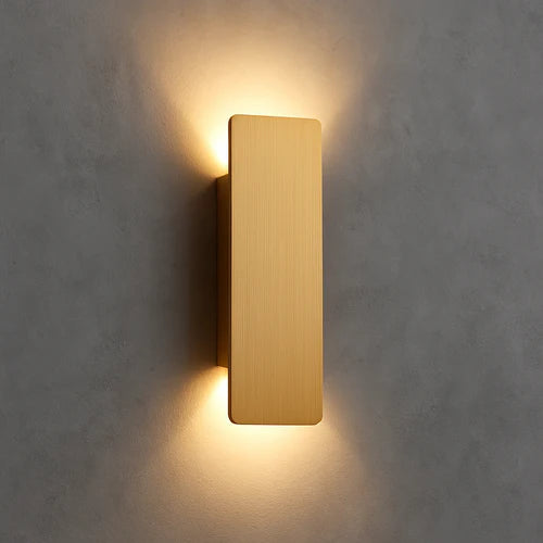 Golden Weatherproof LED Outdoor Wall Light
