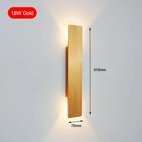 Golden Weatherproof LED Outdoor Wall Light