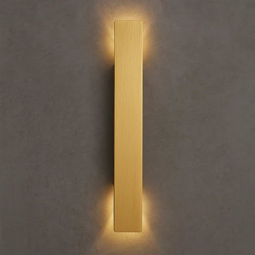 Golden Weatherproof LED Outdoor Wall Light