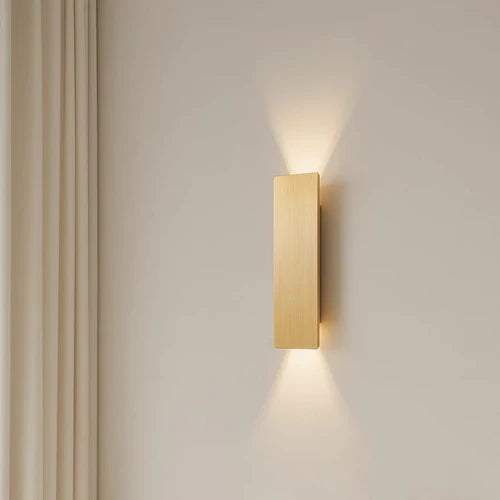 Golden Weatherproof LED Outdoor Wall Light