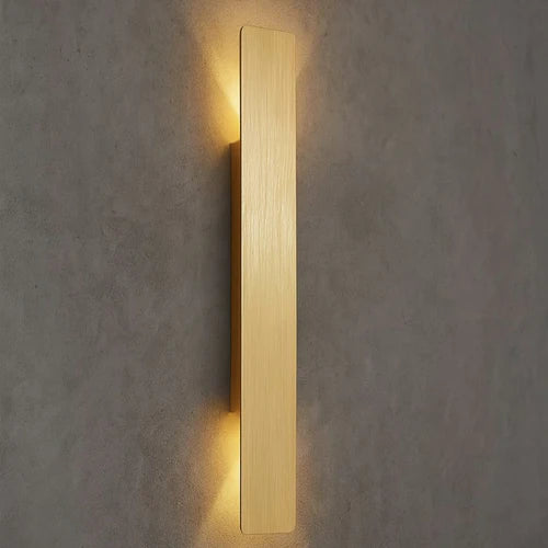 Golden Weatherproof LED Outdoor Wall Light
