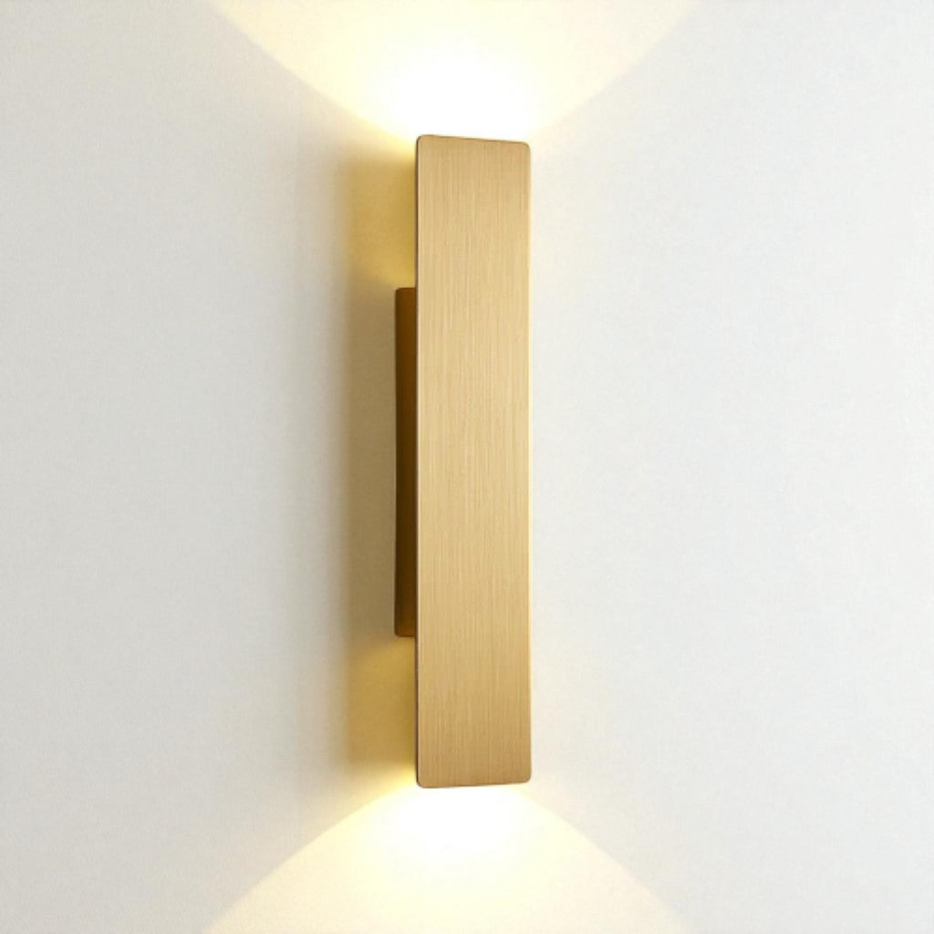Golden Weatherproof LED Outdoor Wall Light