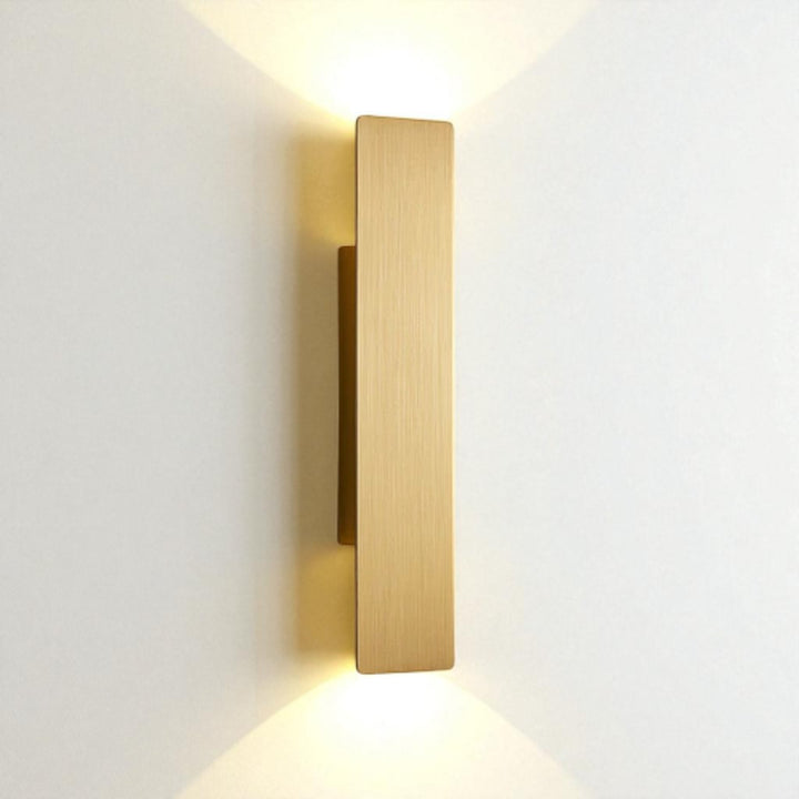 Golden Weatherproof LED Outdoor Wall Light
