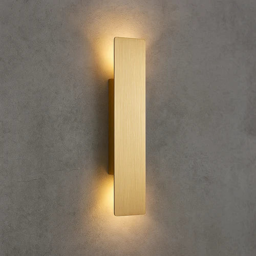 Golden Weatherproof LED Outdoor Wall Light