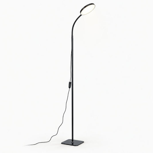 Dimmable Gooseneck Floor Lamp with Adjustable Height