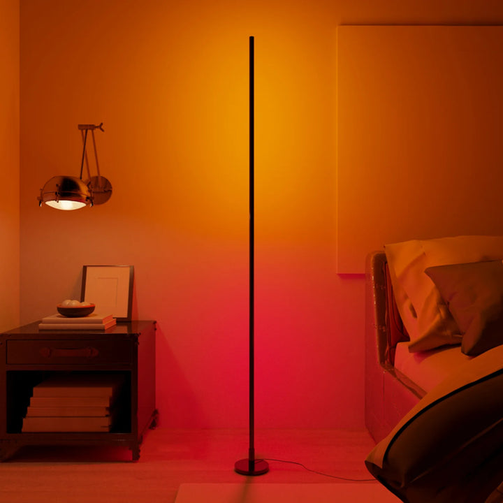 Halo Smart Black Floor Lamp with Dimmable RGB