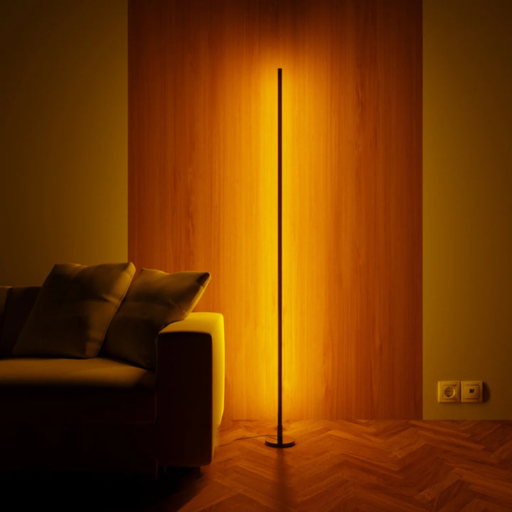 Halo Smart Black Floor Lamp with Dimmable RGB
