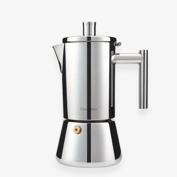 Italian Stainless Steel Moka Pot – Stovetop Espresso Maker Boldenn