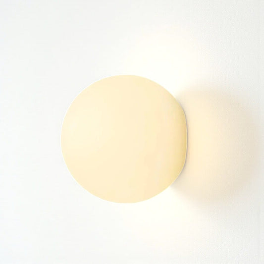 Japandi Globe White Glass Wall Light Sconce Boldenn