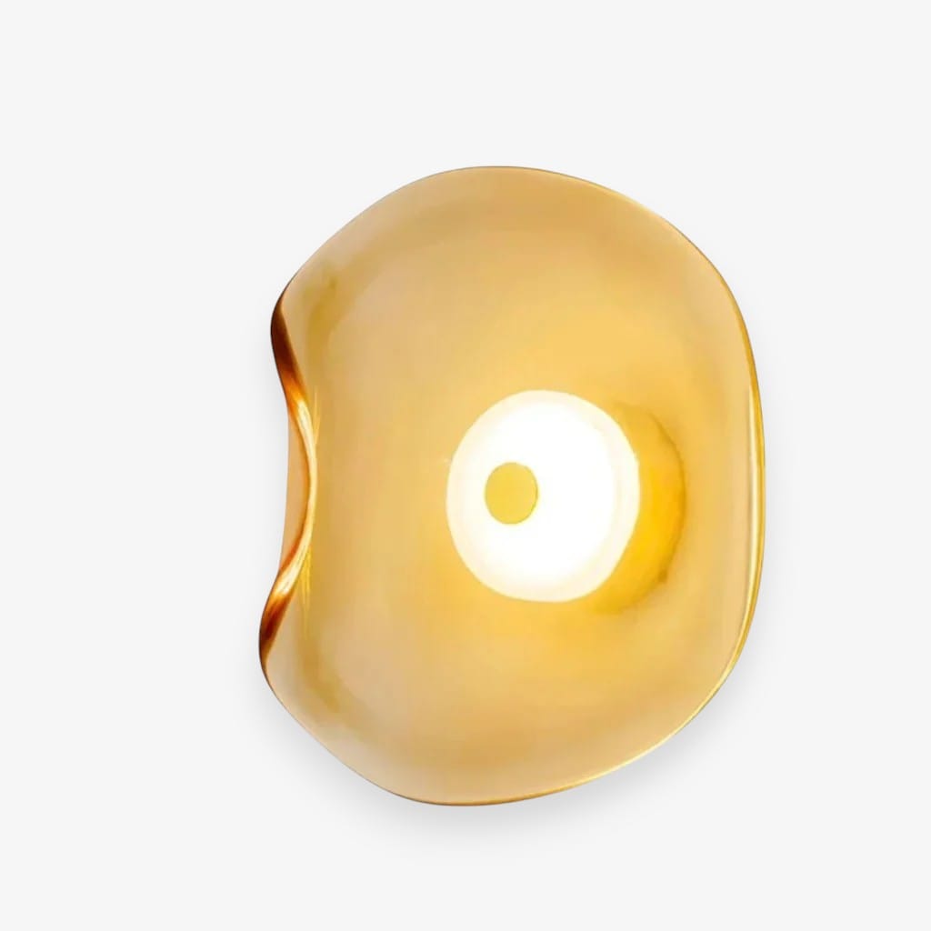 Japandi Organic Glass Wall Light Boldenn
