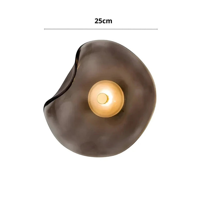 Japandi Organic Glass Wall Light