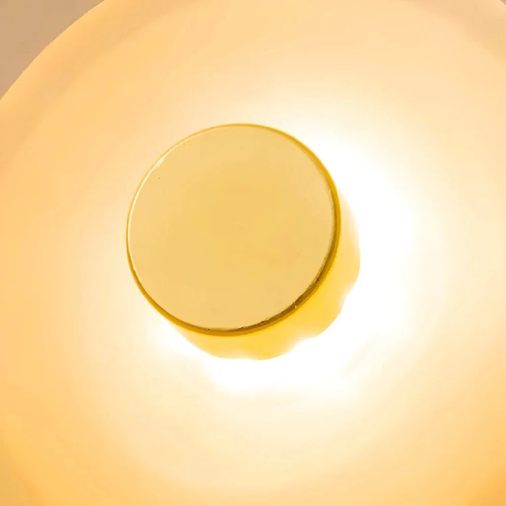 Japandi Organic Glass Wall Light