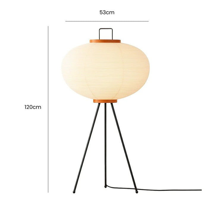 Japandi Japanese Paper Tripod Floor Lamp