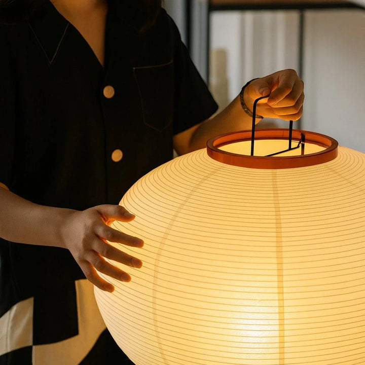 Japandi Japanese Paper Tripod Floor Lamp