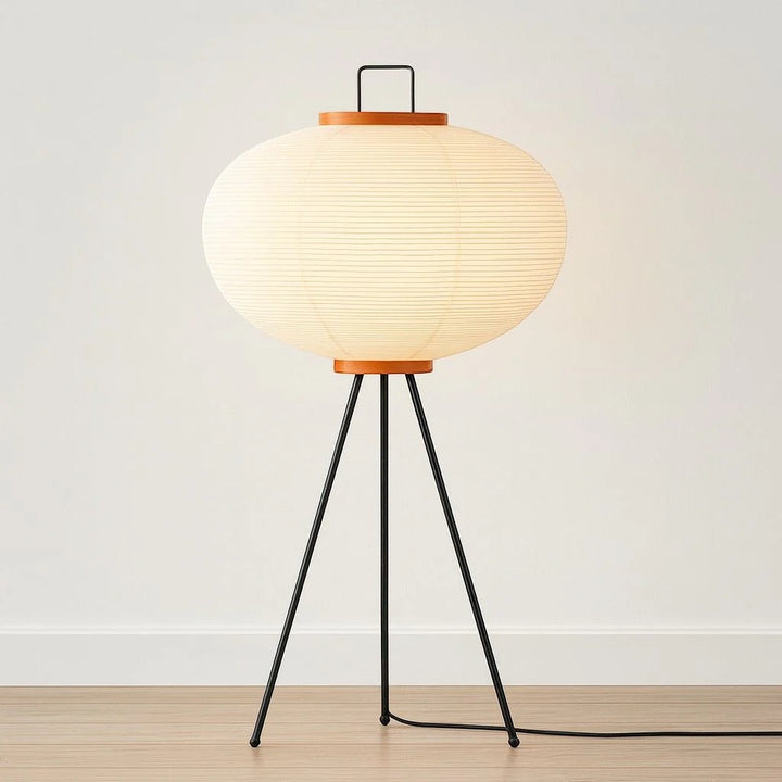 Japandi Japanese Paper Tripod Floor Lamp