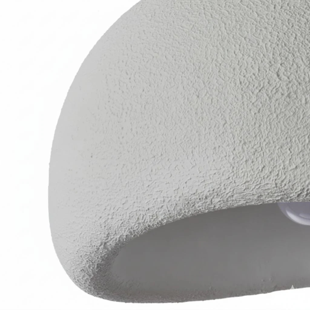 Japandi Resin Flush Mount Ceiling Lamp