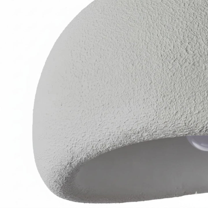 Japandi Resin Flush Mount Ceiling Lamp