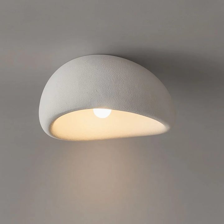 Japandi Resin Flush Mount Ceiling Lamp