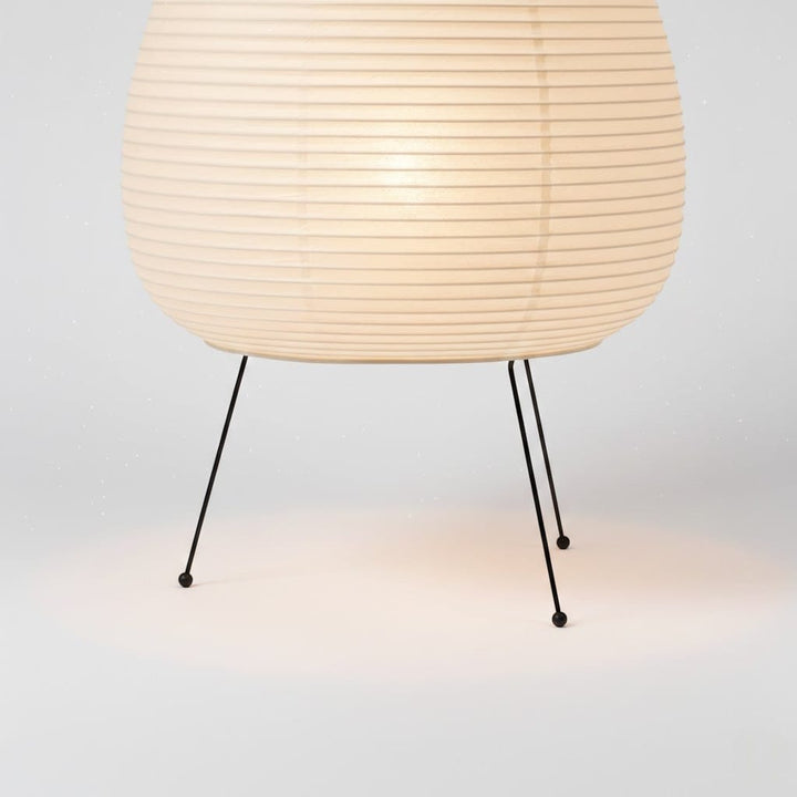Japandi Rice Paper Tripod Floor Lamp Boldenn
