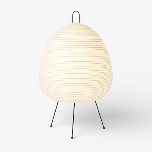 Japandi Rice Paper Tripod Floor Lamp Boldenn