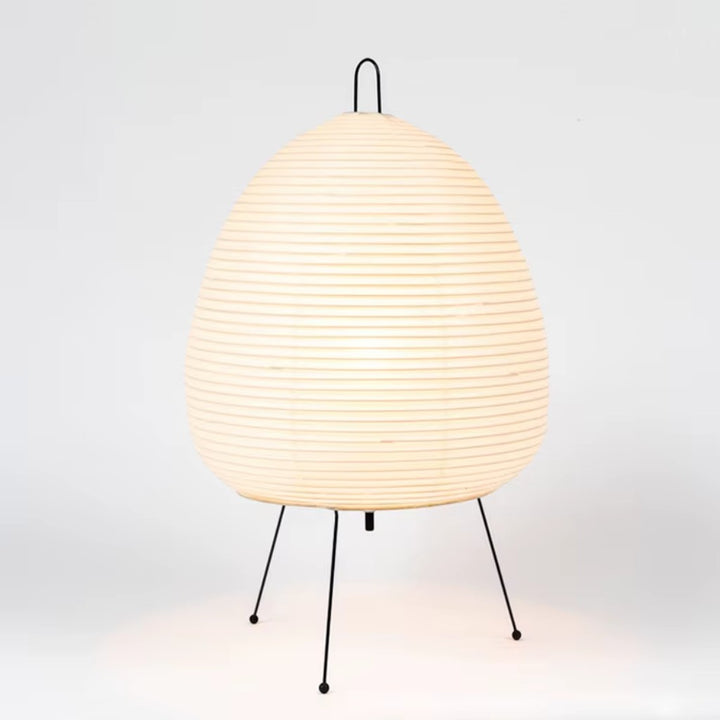 Japandi Rice Paper Tripod Floor Lamp