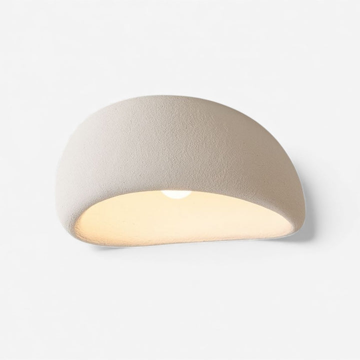 Japandi Resin Flush Mount Ceiling Lamp