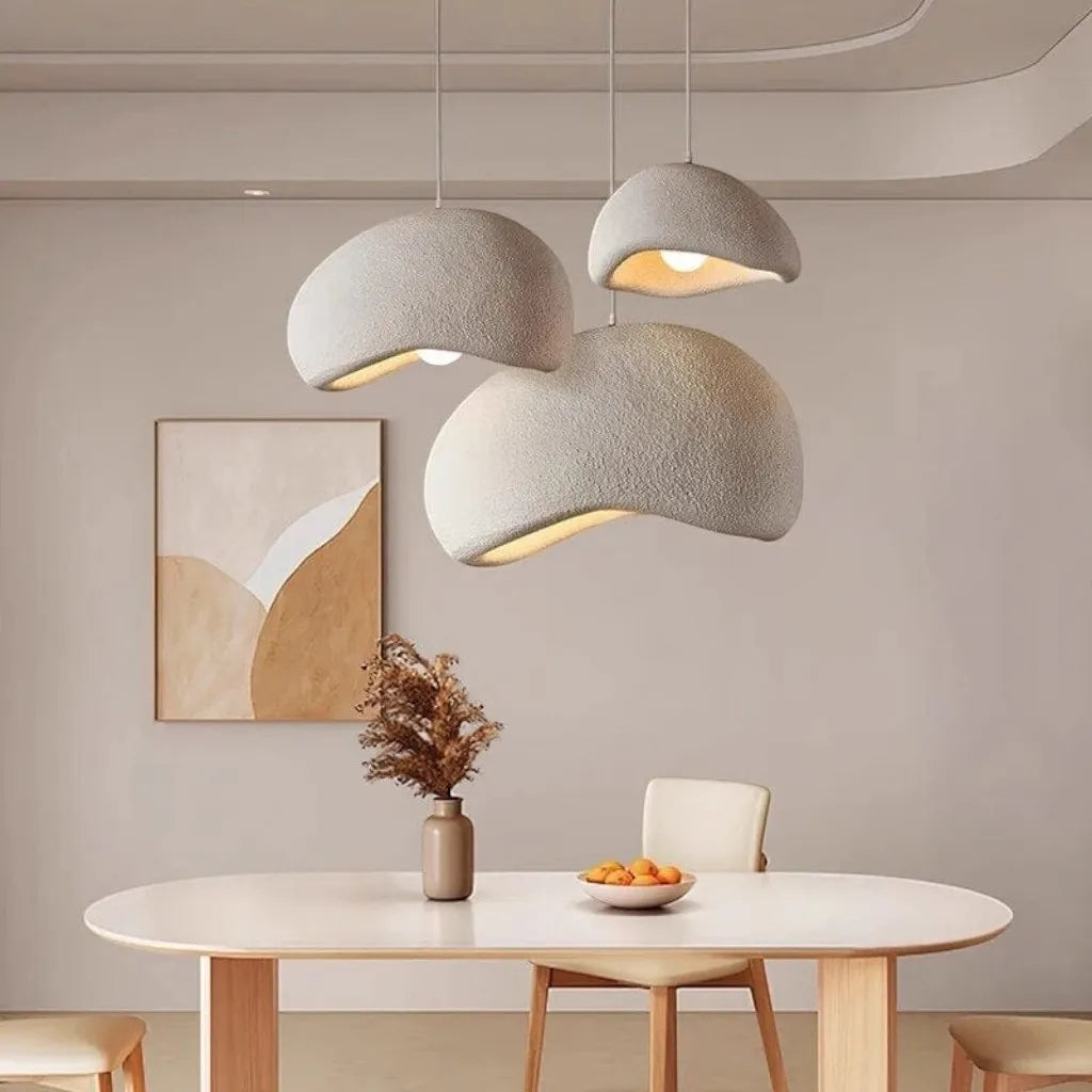 Japanese Wabi Sabi Resin Pendant Light