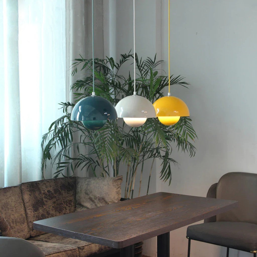 Kitchen Island Light Pendant with Retro Dome Design
