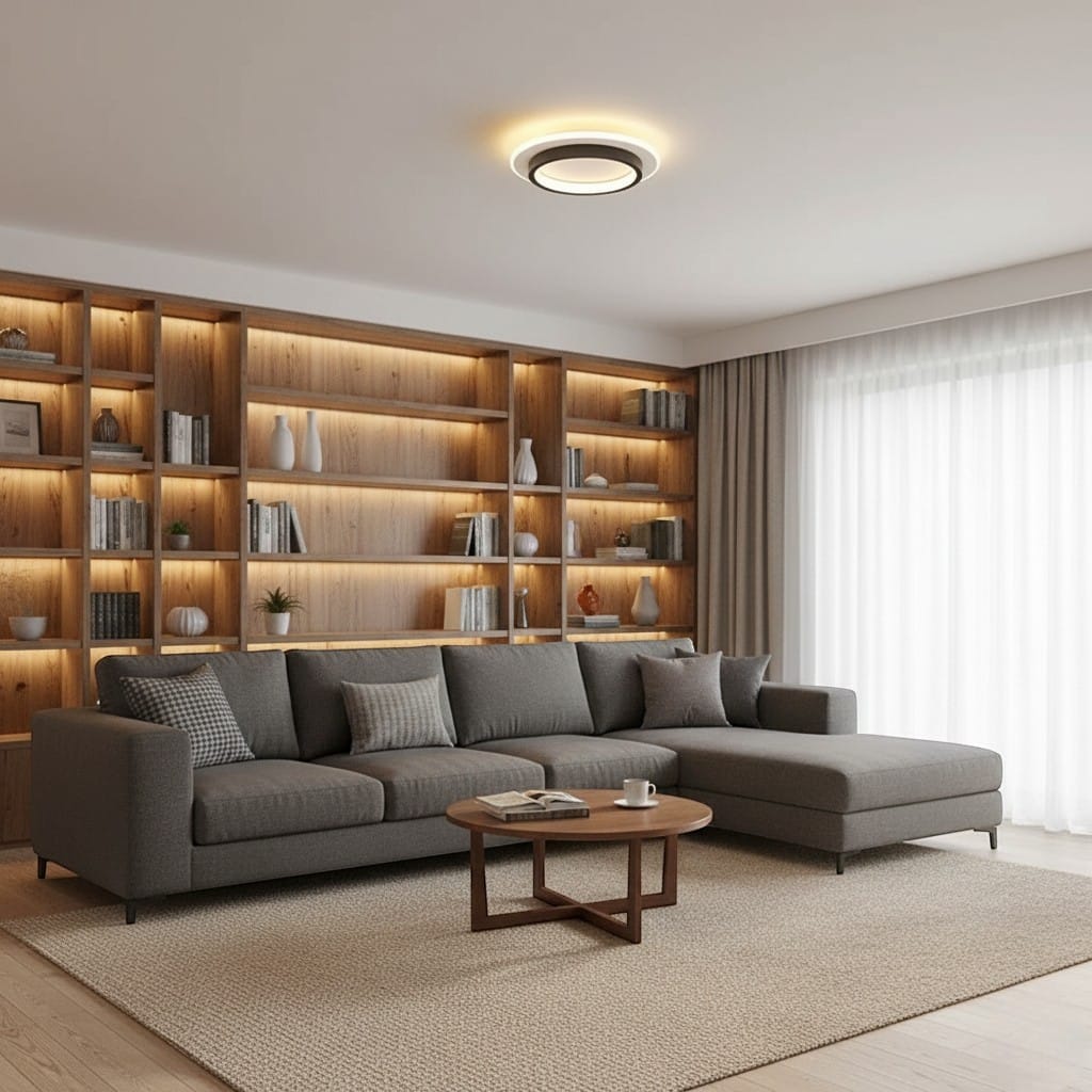 Lounge Ceiling Light with Contemporary Round Design Boldenn