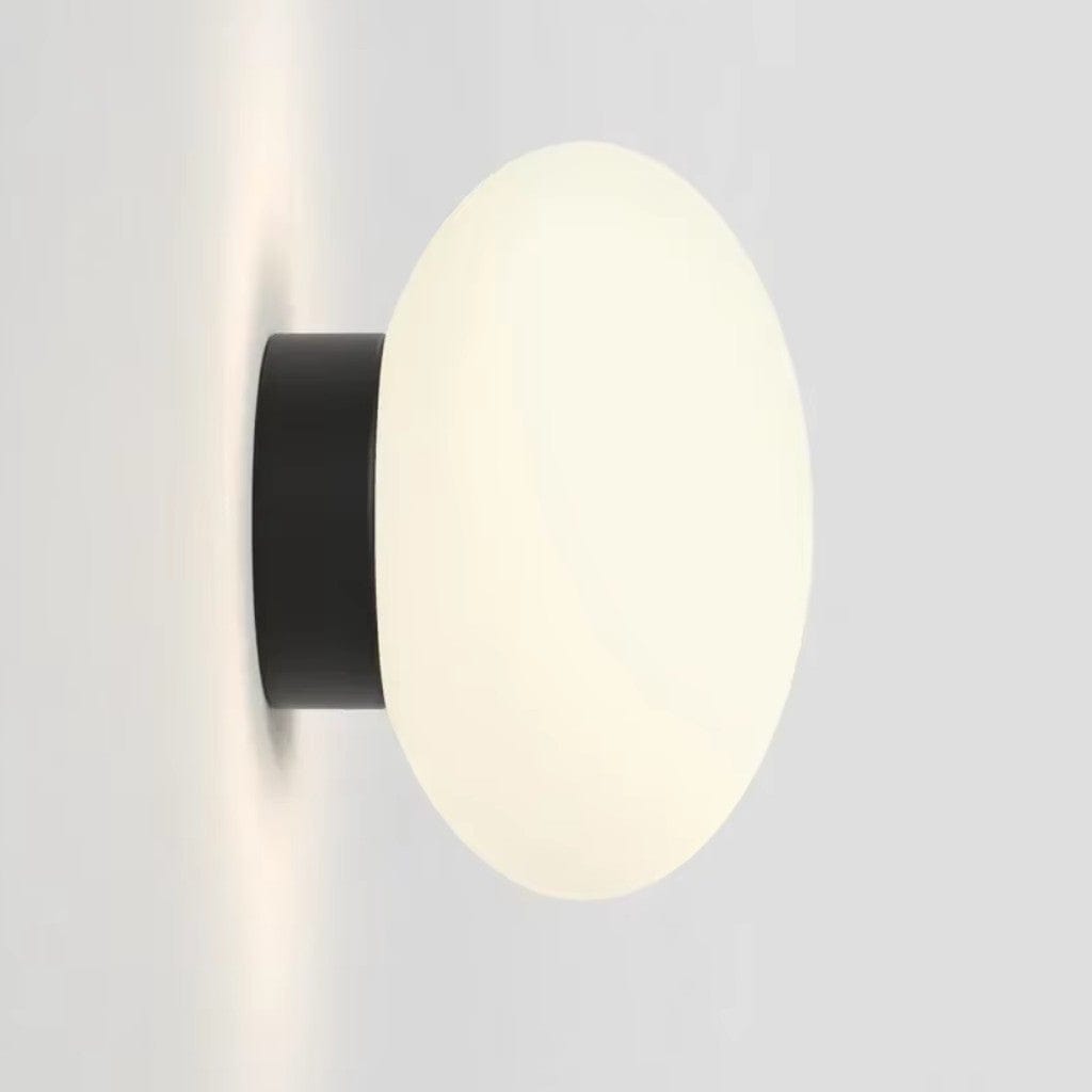 LumaGlass Nordic White Glass Wall Light Sconce Boldenn
