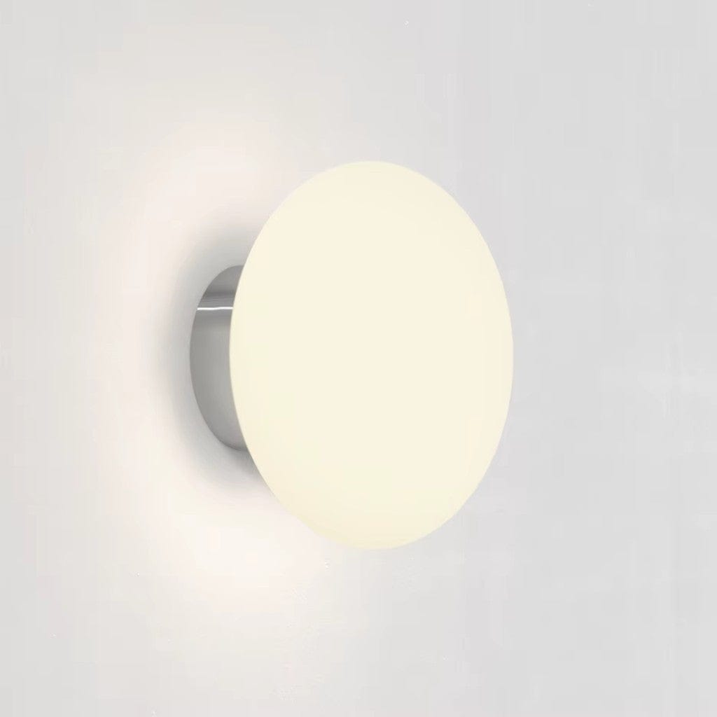LumaGlass Nordic White Glass Wall Light Sconce Boldenn