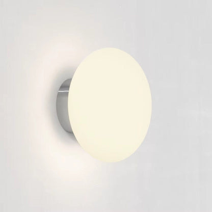 LumaGlass Nordic White Glass Wall Light Sconce Boldenn