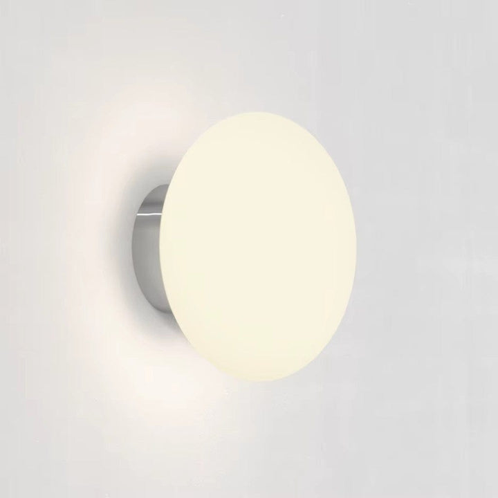 LumaGlass Nordic White Glass Wall Light Sconce Boldenn